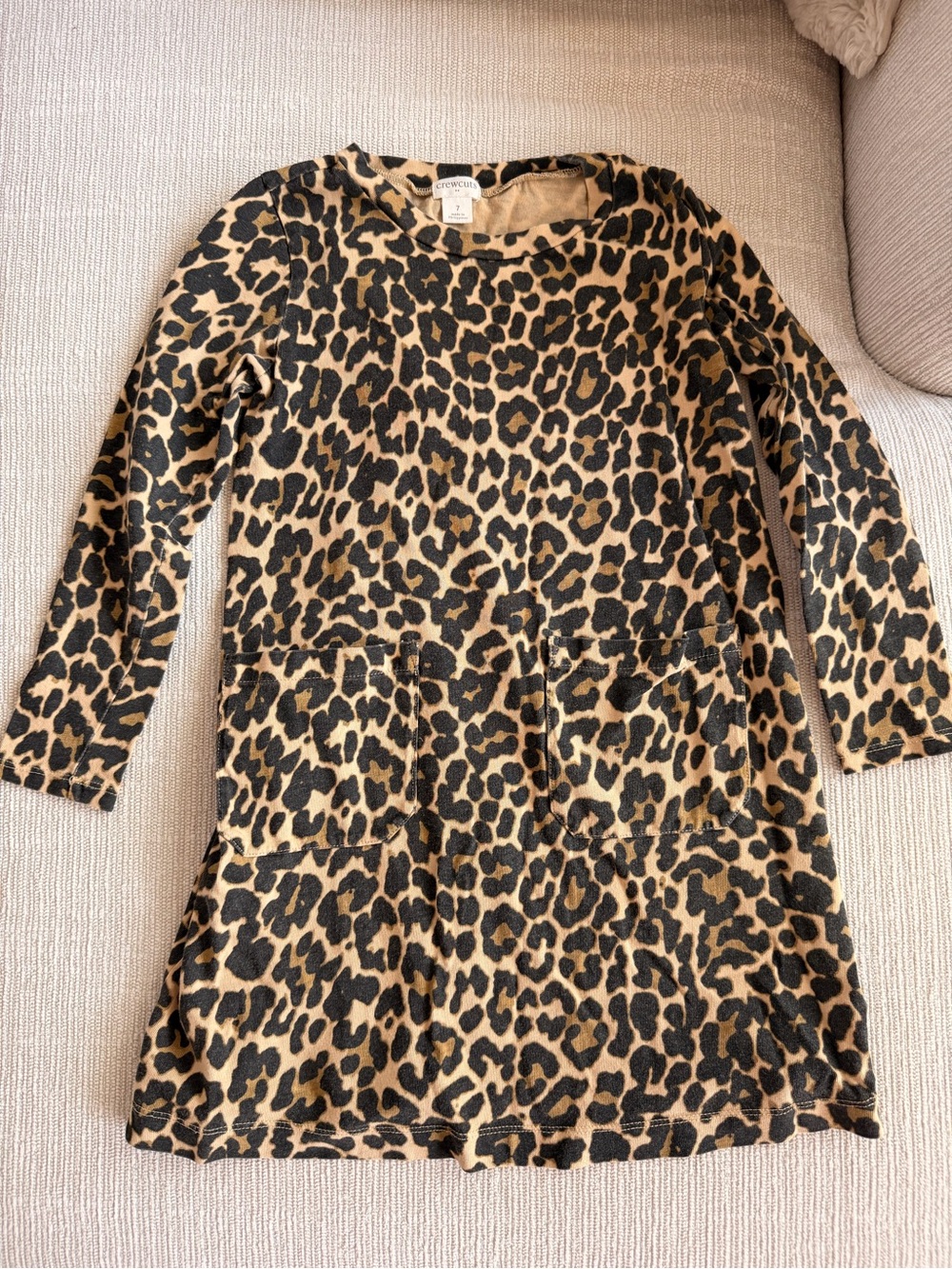 Crewcuts Leopard Print Knit dress 7